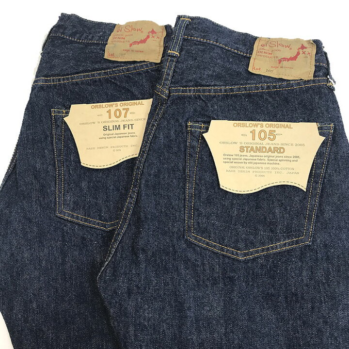 楽天市場】オアスロウ orSlow 107 IVY FIT SELVEDGE DENIM ONE WASH 