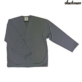 Jackman ジャックマン Grace Owners Cardigan グレースカーディガン JM8238 日本製 Gunmetal