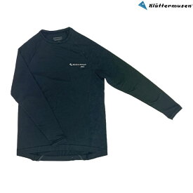 KLATTERMUSEN クレッタルムーセン Groa LS Tee M グロア ロングスリーブ ティー Light & Soft Tencel Baselayer ベースレイヤー KM-10365 Raven