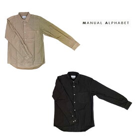 MANUAL ALPHABET マニュアルアルファベット 【SALE】MA-S-623 ルーズフィット　レギュラーカラーシャツ