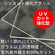 UVカット強化アクリル 1.8ミリ厚 室内紫外線を約98％カット！ 額縁用 アクリル アクリル板 軽量 軽い 割…
