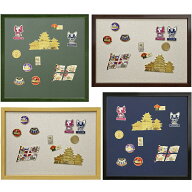 ピンバッジ 専用額 5767 UVカットアクリル付き 選べる背景マット付き ピンバッチ ピンズ 記念 飾る 額 額…