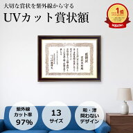 ネオ光輝 UVアクリル付 賞状 額 額縁 安価 安い 軽量 軽い uvカット 紫外線カット 色褪せない 樹脂製 国…