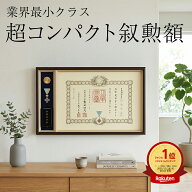 勲章ケースも飾れる コンパクト叙勲額 志賀 穂高 光彩【単光章 双光章 小綬章専用】勲章ケースサイズ：66…