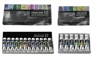 �`���R�[���J���[���`���R�[���O���E 12�F�Z�b�g�{6�F ���� 4�� 10mL �y �Ɍ� ?�N�T�J�x�zCharcoal water colour series set�@�l�R�|�X