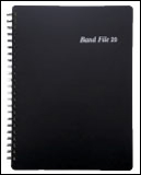 バンドファイル ブラック 美品 BF1015-01 A4サイズ ページ：20枚 40面 新品 送料無料 重さ：約340g