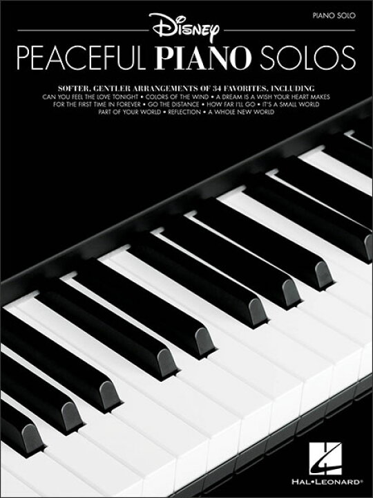 楽天市場 楽譜 ディズニーの癒しのピアノ ソロ曲集 ピースフル ピアノ ソロズ ピアノ ソロ 輸入楽譜 T 楽譜ネッツ