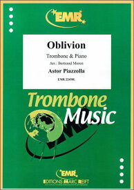 楽譜　ピアソラ／オブリヴィオン(忘却) 【Trombone＆Piano】(【1999113】／EMR22450L／トロンボーン＆ピアノ／輸入楽譜（T）)