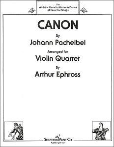 楽譜 パッヘルベル/カノン(ヴァイオリン四重奏)(【100542】/03775905/ST994/管弦楽・室内楽譜(ヴァイオリン四重奏)/輸入楽譜(T))