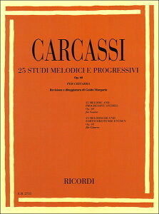 楽譜 カルカッシ/ギターのための25の旋律的練習曲 作品60(【77306】/50010240/ER2735/クラシックギター教本/輸入楽譜(T))