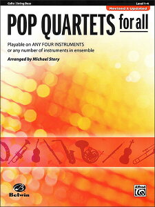 �y���@�|�s�����[�@�l�d�t�ȏW�iCello�^String Bass�p�j(30719�^�A���T���u���^�iPop Quartets for All�j�^�A���y���iT�j)