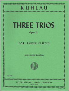 �y���@�N�[���E�^3�̎O�d�t�� Op. 13 �yFlute Trio�z(2787�^�t���[�g�O�d�t�i�X�R�A���j�^�A���y���iT�j)