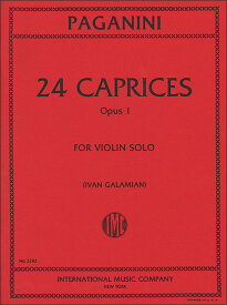 楽譜　パガニーニ／24の奇想曲 作品1 【Violin Solo】(2292／ヴァイオリン・ソロ／輸入楽譜（T）)