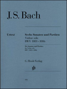 �y���@J.S. �o�b�n�^�����t���@�C�I�����̂��߂̃\�i�^�ƃp���e�B�[�^ BWV 1001-1006(���@�C�I�����E�\���i�����t�j�^�A���y���iT�j)