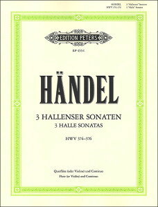 �y���@�w���f���^3�̃t���[�g�E�\�i�^(�n���E�\�i�^) HWV 374-376�yFlute��Piano�z(�y1125953�z�^EP4554�^�A���y���iT�j)