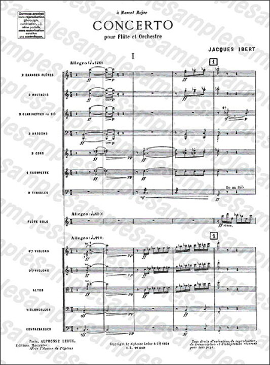 楽天市場】楽譜 イベール／フルート協奏曲【Study Score】(【1045839 