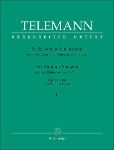 y@e}^6̃Jm\i^ Op. 5 TWV 40:118-123 2 yFlute Duetz(y1052155z^BA2982^t[g2dtiXRÂ݁j^AyiTj)