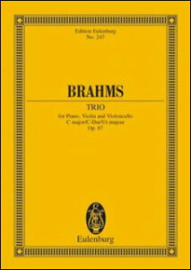 楽譜 ブラームス/ピアノ三重奏曲 第2番 ハ長調 作品87(【253157】/ETP 247/49009752/スタディスコア(小型スコア)/輸入楽譜(T))