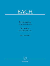 楽譜　バッハ J. S.／無伴奏チェロ組曲 BWV 1007-1012(GYS00000198／BA320／チェロ／輸入楽譜（Y）)