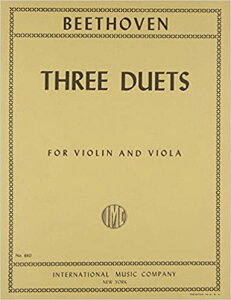 楽譜 ベートーヴェン/バイオリンとビオラのための二重奏曲(GYS00007775/880/室内楽パート譜セット 二重奏/輸入楽譜(Y))