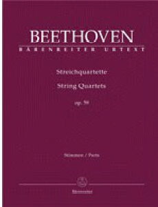 楽譜 ベートーヴェン/弦楽四重奏曲 Op.59/1-3 「ラズモフスキー」(原典版)(GYS00050615/BA9017/室内楽パート譜セット 四重奏/輸入楽譜(Y))