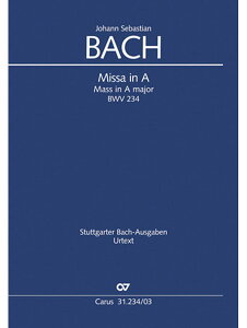 �y�� �o�b�n/�~�T �C���� BWV 234(���e����)(Leisinger��)(���H�[�J���X�R�A)(GYC00105711/31.234/03/������i/�A���y��(Y))