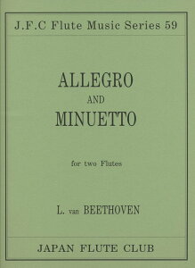 y@x[g[x^t[gdt ALLEGRO AND MINUETTO for 2 Flutes t[gNuȃV[Y 059