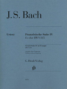 �y�� �o�b�n/�t�����X�g�� ��4�� BWV 815/���T��/Scheideler��/�^�w�Ȃ�(GYP01101549/HN1674/�s�A�m�E�\��/�A���y��(Y))