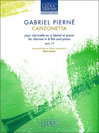 楽譜 ピエルネ/カンツォネッタ 作品19 【Clarinet&Piano】(【2200455】/AL30959/50606996/クラリネット & ピアノ/輸入楽譜(T))