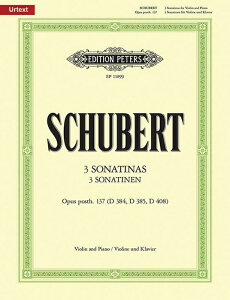 �y�� �V���[�x���g/3�̃\�i�`�l ��i137 (D. 384, 385, 408) �yViolin&Piano�z(�y1179920�z/EP11099/���@�C�I���� & �s�A�m/�A���y��(T))