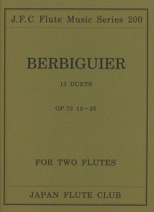 �y���@�x���r�M�G�^��d�t�� OP.72 13�`25 ��for 2 Flutes�� �t���[�g�N���u���ȃV���[�Y 200