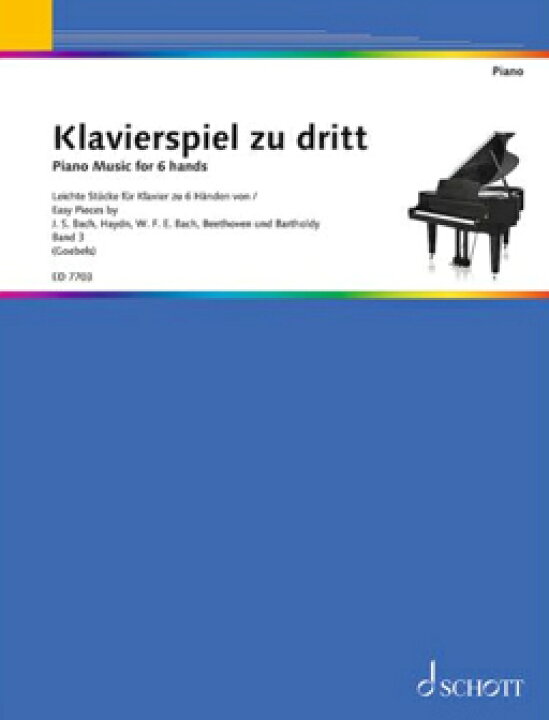 楽天市場】楽譜 6手連弾のための小品集 第3巻（輸入楽譜 Klavierspiel zu dritt 6手連弾 ピアノ楽譜