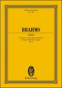 楽譜 ブラームス/ピアノ三重奏曲 第1番 ロ長調 Op.8(【263519】/49009751/ETP246/スコア/輸入楽譜(T))