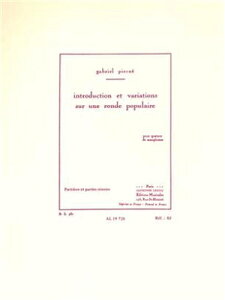 [y] wh̎ɂ鏘tƕϑt(sGl)yTN\tH[ldtz sA؊ǃATuty10,000~ȏ㑗z(Introduction et Variations sur une Ronde Populaire (4 Sa