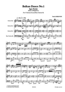 [�y��] �o���J���E�_���X NO. 1(�q�P�e�B�b�N)�y�N�����l�b�g�l�d�t�z�s�A���؊ǃA���T���u���t�y10,000�~�ȏ㑗�������z(HIKETICK - BALKAN DANCES NO.1 (IGRA SRETJE) (4 Cla)�s�A���y���t
