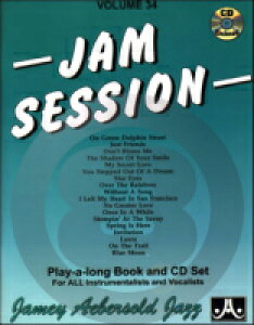 [�y��] �W�F�C�~�[�E�v���C�A�����O Vol.34 �W���Y�E�W�����Z�b�V�����ȏW(�����t)�s�A���W���Y�y���t�y10,000�~�ȏ㑗�������z(Jamey Aebersold Jazz, Volume 34 - JAM SESSION)�s�A���y���t