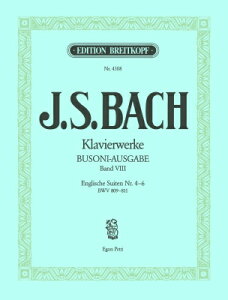 [�y��] J.S.�o�b�n�^�C�M���X�g�ȁE��4�� ��6��(�u�]�[�j��)�s�A���s�A�m�y���t�y10,000�~�ȏ㑗�������z(English Suites No. 4-6 BWV 809-811(Busoni)�s�A���y���t