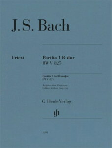 [�y��] �o�b�n�^�p���e�B�[�^ ��1�� �σ����� BWV 825(�^�w�Ȃ�)(���T��/�w������)�s�A���s�A�m�y...�y10,000�~�ȏ㑗�������z(Partita no. 1 B flat major BWV 825)�s�A���y���t