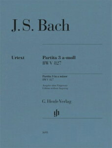 [�y��] �o�b�n�^�p���e�B�[�^ ��3�� �C�Z�� BWV 827(�^�w�Ȃ�)(���T��/�w������)�s�A���s�A�m�y��...�y10,000�~�ȏ㑗�������z(Partita no. 3 a minor BWV 827)�s�A���y���t