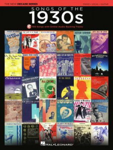 [y] 1930NȏW(_E[h)(100Ȏ^)sAsAmyty10,000~ȏ㑗z(Songs of the 1930s The New Decade Series with Online Play-Along Back