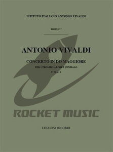[�y��] 2�{�̃g�����y�b�g�̂��߂̋��t�� �n���� F.IV, N.1 op.46/1 RV 537�y�X�R�A��...�y10,000�~�ȏ㑗�������z(Vivaldi - Concerto per Tromba, Archi e Basso Contin