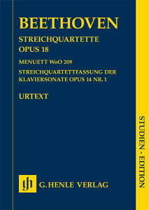 [�y��] �x�[�g�[���F���^���y�l�d�t�ȏW op. 18�i���T��/�w�����Ёj(�S8�Ȏ��^)�s�A�����y�l�d�t�y���t�y10,000�~�ȏ㑗�������z(String Quartets op. 18)�s�A���y���t