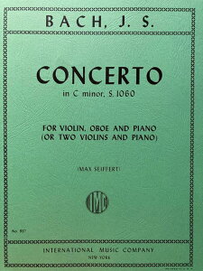 [�y��] J.S.�o�b�n�^���t�ȁE�n�Z���ES.1060�s�A�����@�C�I�����y���t�y10,000�~�ȏ㑗�������z(Concerto in C minor, S. 1060 for Violin, Oboe & Piano or 2 Violins & P