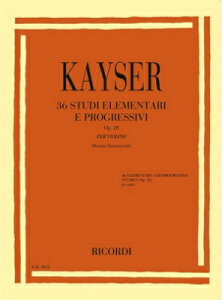 [�y��] �J�C�U�[�^36�̗��K�� op.20 (�S�Ȕ�) �s�A�����@�C�I�����y���t�y10,000�~�ȏ㑗�������z(36 Studi elementari e progressivi Op.20)�s�A���y���t