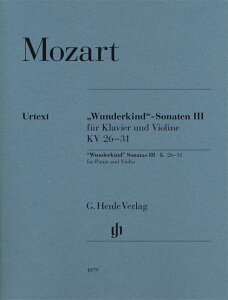 [y] [c@g^@CIƃsAm̂߂̃\i^W 3 K.26[K.31 (T/w)...y10,000~ȏ㑗z(Wunderkind Sonatas III, K. 26-31 for Piano and Viol