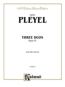[�y��] �v���C�G���^3�̓�d�t�� op.61�s�A�����@�C�I�����y���t�y10,000�~�ȏ㑗�������z(Three Duos, Opus 61: Violin Book)�s�A���y���t