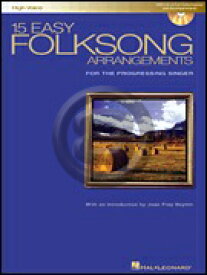 [楽譜] 15のやさしいフォークソング・アレンジ集（高声用）《輸入声楽,合唱譜》【10,000円以上送料無料】(15 Easy Folksong Arrangements （High Voice ）)《輸入楽譜》