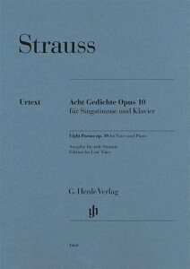 [�y��] �V���g���E�X�^8�̉� op.10 �ᐺ�p�i���T��/�w������)�s�A���s�A�m�y���t�y10,000�~�ȏ㑗�������z(Eight Poems op. 10 for Voice and Piano )�s�A���y���t