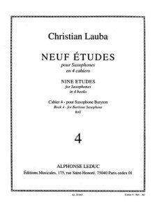[y] [o^9̗K 4sATbNXyty10,000~ȏ㑗z(Nine Etudes (9) for Saxophones, Book 4)sAyt