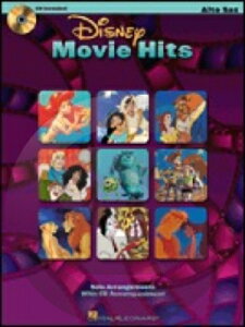 [楽譜] 「ディズニー・ムービー・ヒッツ」ソロ・アルト・サックス編(インストゥルメンタル・プレイ・アロング・シ...【10,000円以上送料無料】(Disney Movie Hits(Instrumental Folio for Alto Sax)《輸入楽